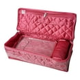 thumbnail image 3 of atorakushon Satin Pink Make-Up Pouch Jewellery Box 4 Pouch 1 roll Bangle in Cosmetic Bag Necklace Earrings Vanity Jewellery Organiser For Women's, 3 of 4