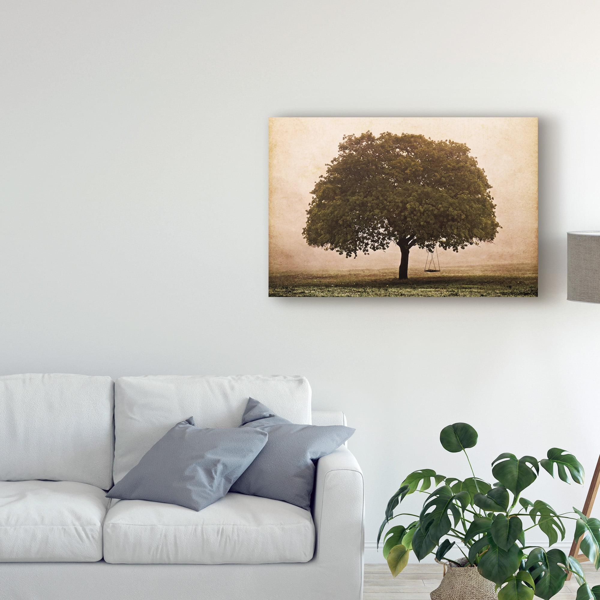 Trademark Fine Art 'The Hopeful Oak' Canvas Art by Debra Van Swearingen