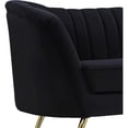 thumbnail image 2 of Homestock Vintage Vogue Black Velvet Chair, 2 of 10