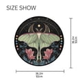 thumbnail image 5 of 36.2 Inch Round Floor Mat Beautiful Moth Carpet Decor Rug for Living Room Bedroom, 5 of 6
