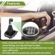thumbnail image 3 of Perillas de cambio manual de 6 velocidades Unique Bargains con cubierta para VW Golf 5 MK5 GTI GTD R32 2004-2009, palanca de cambio de plástico con cuero sintético, negra y roja, 3 of 6