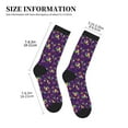 thumbnail image 3 of Disketp Mardi Gras and Donuts Unisex Mid-Calf Socks Lightweight Breathable Ventilation Ankle Socks, 3 of 7