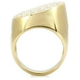 thumbnail image 4 of Gold Brass Ring with Top Grade Crystal in Clear for Women Clear Stone Color Style 1W034 Size 10, 4 of 6