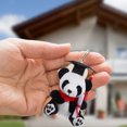 thumbnail image 3 of 2Pcs Graduation Plush Panda Keychain Panda Charm Key Chain Hanging Pendant Animal Key Chain, 3 of 8