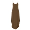 thumbnail image 7 of gakvbuo Summer Tank Dress For Women Maxi Dress Sundress Women Casual Solid Color Summer Spring V-Neck Sleeveless Dress Pocket, 7 of 7