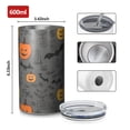 thumbnail image 4 of 20oz Coffee Tumblers Vintage Halloween Elements Pattern Stainless Steel Vacuum Insulated Travel Tumbler Coffee Cups Mug with Lid and Straw with Cleaning Brush for Cold & Hot Drinks, 4 of 5