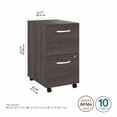 thumbnail image 2 of Studio C 2-Drawer Mobile File Cabinet, 2 of 8