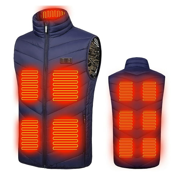 PVCS Plus Size Heated Vest For Men And Women Dual Control 11 Heating Vest Heated Jacket Winter Heating Vest
