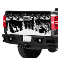 thumbnail image 3 of Lotusprinthandmade Lake Fisherman Bass and Deer Tailgate Wrap 2 Sizes (26"x66"), 3 of 5