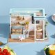 thumbnail image 2 of DIY hut smile light food shop creative wooden food play shop model ornaments gift, 2 of 3
