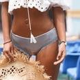 thumbnail image 2 of Gibobby Tangas de sexy mujer Calzoncillos de mujer Ropa interior transparente de encaje hueco Tentación Tangas sexuales Cintura Tanga(Gris oscuro,M), 2 of 5