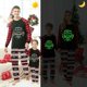 thumbnail image 2 of Pijamas navideños a juego, conjunto luminoso de elfo travieso brillante, 2023, 2 of 3