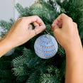 thumbnail image 6 of Steadline 6-Piece Flocked Velvet Christmas Ornament Set - 2.4 Inch Decorative Hanging Balls for Tree Decor and Holiday Home Decoration During Festive Season, 6 of 7