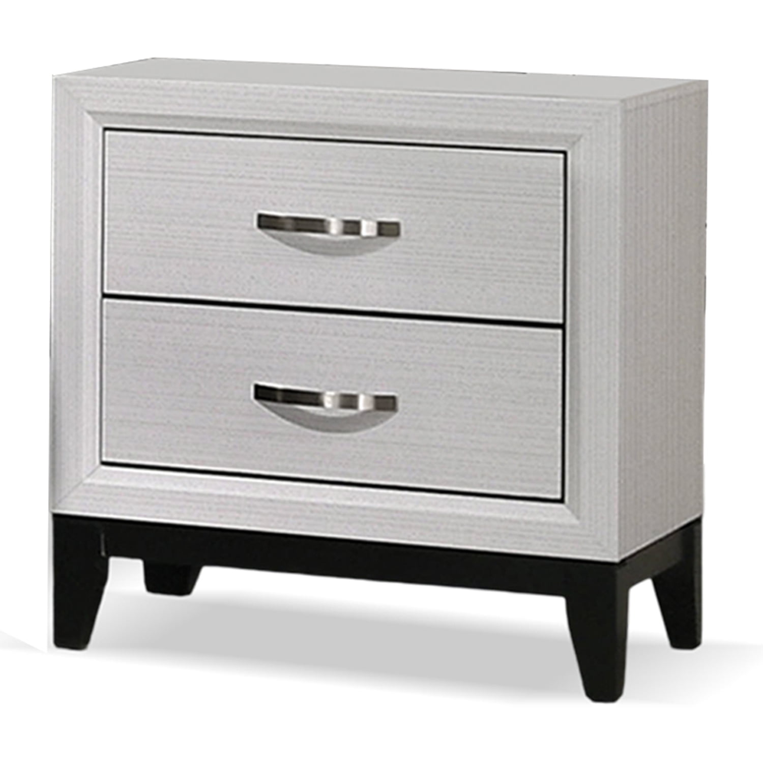 Furniture of America Trey Contemporary 2-Drawer Adult Nightstand, White
