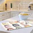 thumbnail image 6 of Yayeee Dish Drying Mat for Kitchen Counter 16"x18" Microfiber Absorbent Pad, Beige Jam Jars, 6 of 7