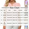 thumbnail image 3 of Xdegoge Womens Blouses Short Sleeve Dressy Casual Chiffon T Shirts Fashion Summer Tunic Tops Loose Fit Business Work Office Shirts Solid Going Out Outfits At Returns Online, 3 of 7
