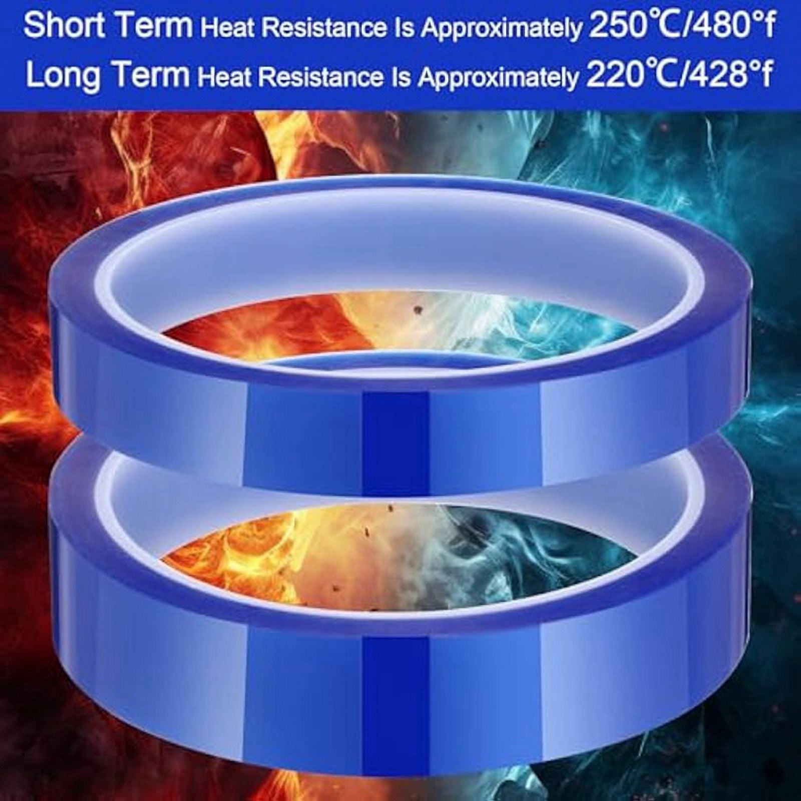 24Rolls 10mm&20mmx33m Heat Tape Heat Tape for Sublimation Heat Transfer Tape for Heat Sublimation Vinyl