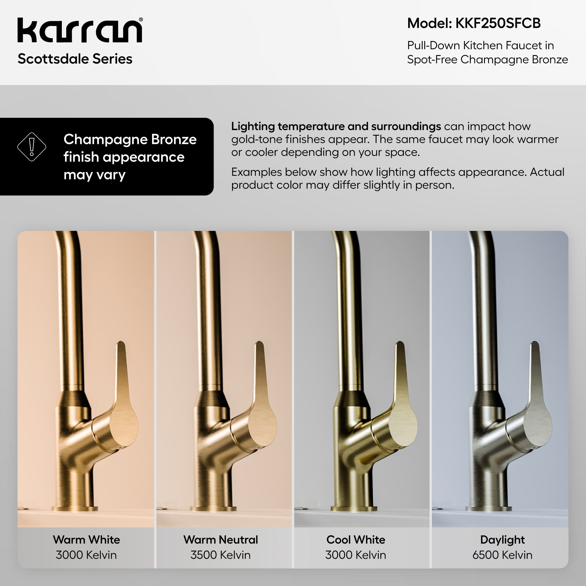 Karran Usa KKF250SFCB Scottsdale 1.8 GPM 16-1/8" Single Hole Kitchen Faucet - Spot-Free