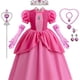 thumbnail image 1 of Vestido De Princesa Para Niña Con Conjunto De Accesorios, Decoración De Bordado De Encaje Con Mangas Abullonadas, Fiesta De Halloween, Fiesta De Graduación, Cumpleaños, Disfraz De Rendimiento, Ropa Pa, 1 of 4