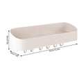 thumbnail image 7 of With Hook Rack Storage Rack Free Punching Towel Rack Wall-Mounted Storage Rack(Apricot), 7 of 7