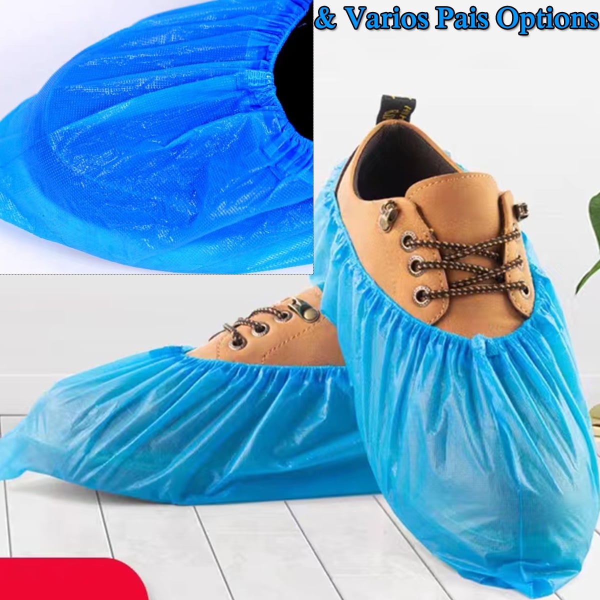 Thick Extra Large Waterproof Disposable Boot & Shoe Covers NonSlip