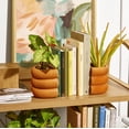 thumbnail image 2 of Beautiful 4" x 5" Modern Bubble Terracotta Ceramic Bookends by Drew Barrymore (2 Count), 2 of 6