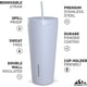 thumbnail image 2 of Hydrapeak Vaso Traveler aislado de acero inoxidable de 25oz Iceberg, 2 of 3