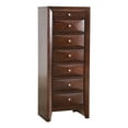 thumbnail image 2 of Marilla Cappuccino 7-Drawer Chest of Drawers (23 in. L X 17 in. W X 58 in. H), 2 of 5