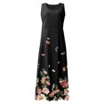 thumbnail image 3 of Vestido Vestido sin mangas para mujer Vestido casual estampado elegante Vestido de playa (Negro M) Cgtredaw Negro T M para Mujer, 3 of 7