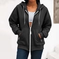 thumbnail image 5 of TOWED22 Womens Hoodies Zip Up Casual Long Sleeve Oversized Hoodie Y2K Full Zipper Fleece Preppy Sweatshirts Jackets,Black,XL, 5 of 9