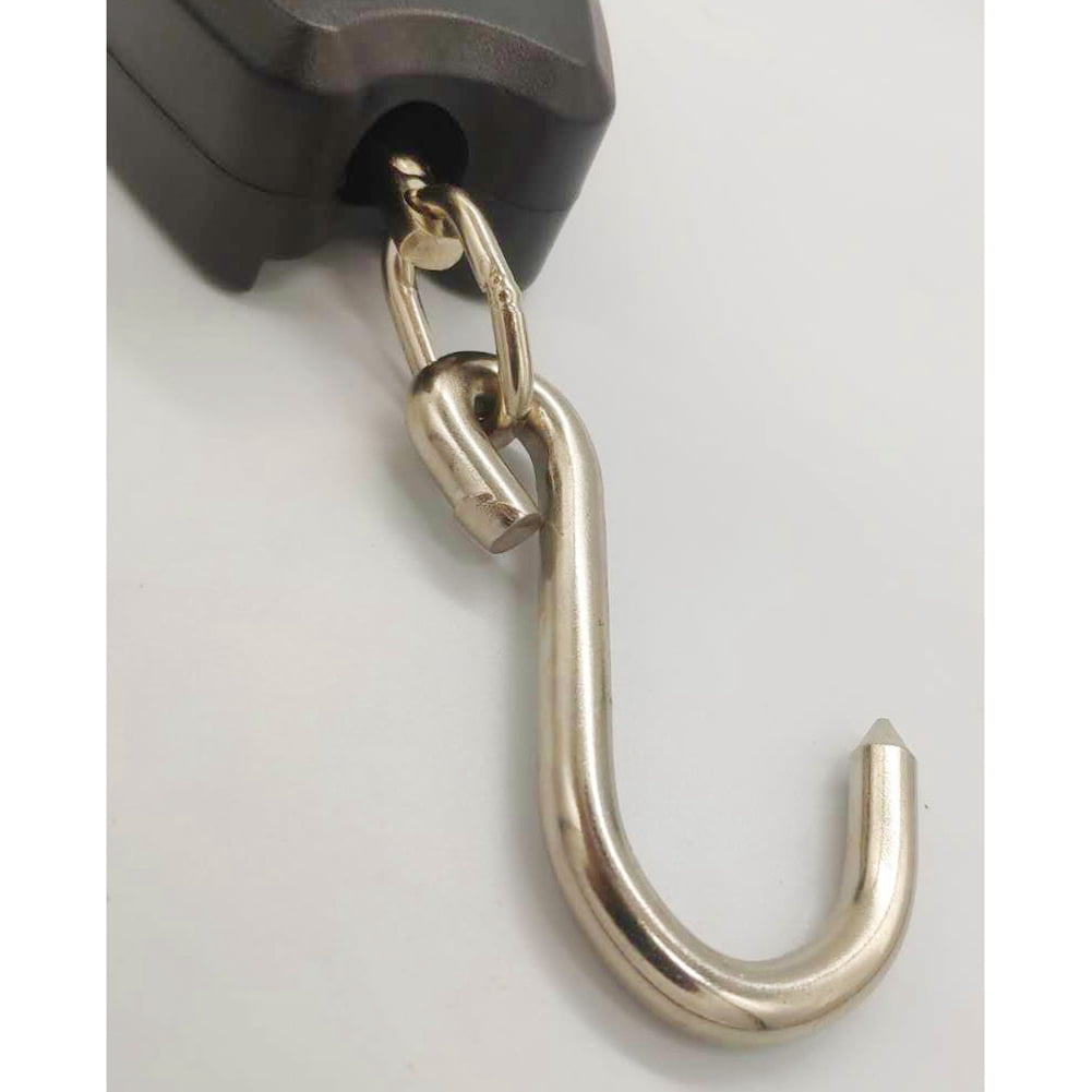 Mini Crane Scale Weighing Digital Industrial Hanging Scale 200Kg/441Lb Heavy Duty Hanging Hook Scales Orange