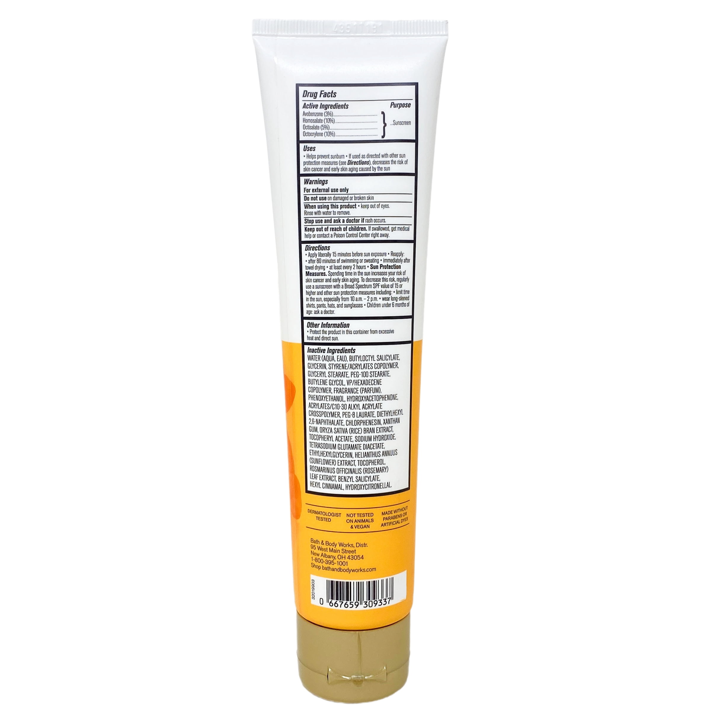 Bath & Body Works Tahiti Isle 30 SPF Sunscreen Lotion with Himalayan Salts Sample Soap
