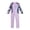 Z1 Purple, variant on Girls Long Sleeve One Piece Swimsuit Gradient Floral Print Full Length Rash Guard Surf Suit for Big Kids Ages 7-12