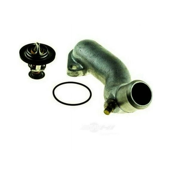 Engine Coolant Thermostat Housing Assembly - Compatible with 1996 - 2004 Oldsmobile Silhouette 3.4L V6 1997 1998 1999 2000 2001 2002 2003