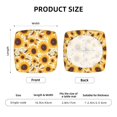thumbnail image 5 of KLL Brown Leaf Pattern Sunflower Pattern Seat Covers for Dining Room Chairs,Washable Chair Seat Chair Covers Seat Protector-Two Pieces, 5 of 7