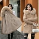 thumbnail image 2 of Chaqueta de algodón para mujer, chaqueta de algodón de plumón grueso y cálido de moda para mujer, chaqueta de algodón de longitud media a larga para mujer, ropa de abrigo para mujer, 2 of 6