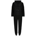 thumbnail image 3 of Women Sweatsuits Sets 2 Piece Hoodie Sweatshirt Wide Leg Sweatpants Loungewear Sets Fall Essentials Womens Vacation Outfits, 3 of 7