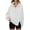 03-Light Grey, variant on Women's Sweatshirts Oversized Casual Loose Button Up Henley Pullover Top High Low Split 2026 Fall Fashion Outfits Khaki Large