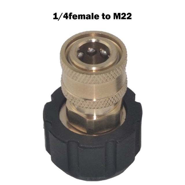 BTOER Pressure Washer Hose Connecter Adapters 1/4 3/8 Quick Connect To M22 14 15