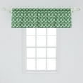 thumbnail image 2 of Ambesonne Garden Art Valance Pack of 2, Tropical Leafy Plant, 54"X18", Pale Khaki Forest Green, 2 of 4