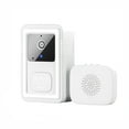 thumbnail image 1 of White Wireless Video Doorbell With Night Vision And Mobile App For Home Security, 1 of 9