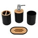 thumbnail image 2 of de accesorios de : caja de jabón, botella de loción, boquilla de plástico y , taza para cepillo de , esencial, para Negro 4 piezas perfecl Cosas de baño, 2 of 7