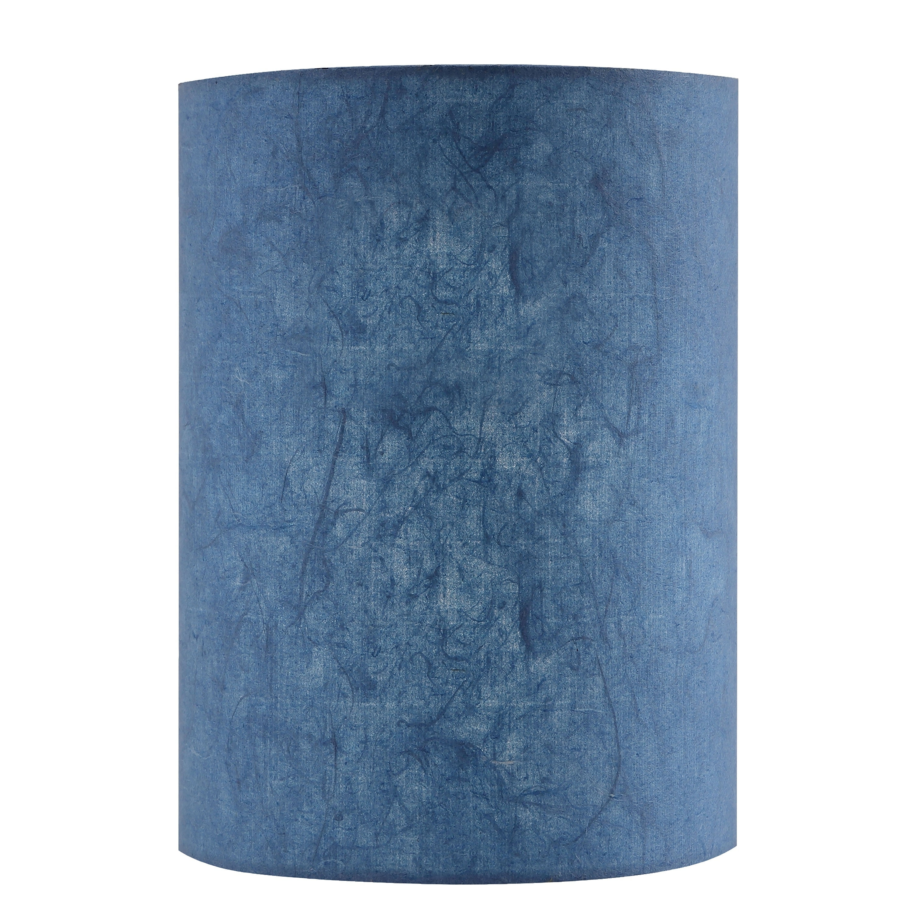 Aspen Creative 31287 Transitional Drum (Cylinder) Shape Spider Construction Lamp Shade in Blue, 8" wide (8" x 8" x 11")