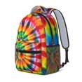 thumbnail image 2 of Red and Yellow Tie Dye Pattern Backpack for School, Cute School Bag with Adjustable Shoulder Straps and Padded Back, 15.3"x11"x6.7", 2 of 5