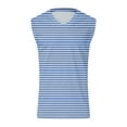 thumbnail image 4 of EOYWHK Striped Tank Tops for Men Big and Tall Athletic Casual Graphic Tees Muscle Fit V-Neck Cami Varsity Basketball Football T-Shirts ,S-4XL, 4 of 4