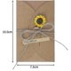 thumbnail image 3 of Greeting Cards 10 Pieces Birthday Cards Set Retro Kraft Paper Blank Envelopes Dried Flowers Decorate, 3 of 4
