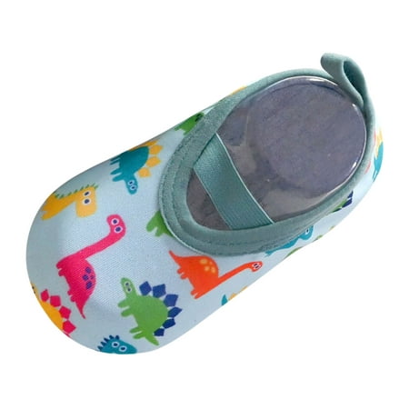 

BJUTIR Baby Toddler Shoes Dinosaur Print Cartoon Floor Non- Kids Girls Boys Soft Shoes Indoor Casual Walkers For 6-12 Months