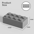 thumbnail image 3 of Ttehgb Toy Classic Bulk Brick Block 2X4 Ladrillo De Construcción De 200 Piezas Gris Claro Compatible con Piezas Y Piezas 3001 Juego De Juego Creativo - Compatible con Las Principales Marcas(Color:Gris, 3 of 5