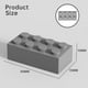 thumbnail image 3 of Ttehgb Toy Classic Bulk Brick Block 2X4 Ladrillo De Construcción De 200 Piezas Gris Claro Compatible con Piezas Y Piezas 3001 Juego De Juego Creativo - Compatible con Las Principales Marcas(Color:Gris, 3 of 5