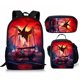 thumbnail image 1 of Stranger Things Mochila con estampado 3D, bolsa de almuerzo, estuche para lápices, conjunto de tres piezas, bolso de doble hombro para uso escolar y en viajes, 1 of 5